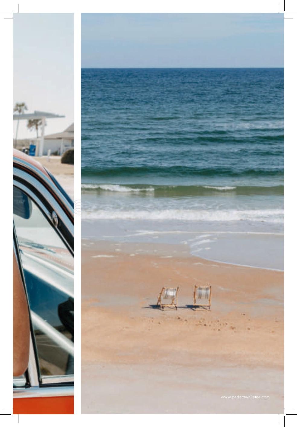 Split-layout editorial spread from the Summer 2026 lookbook