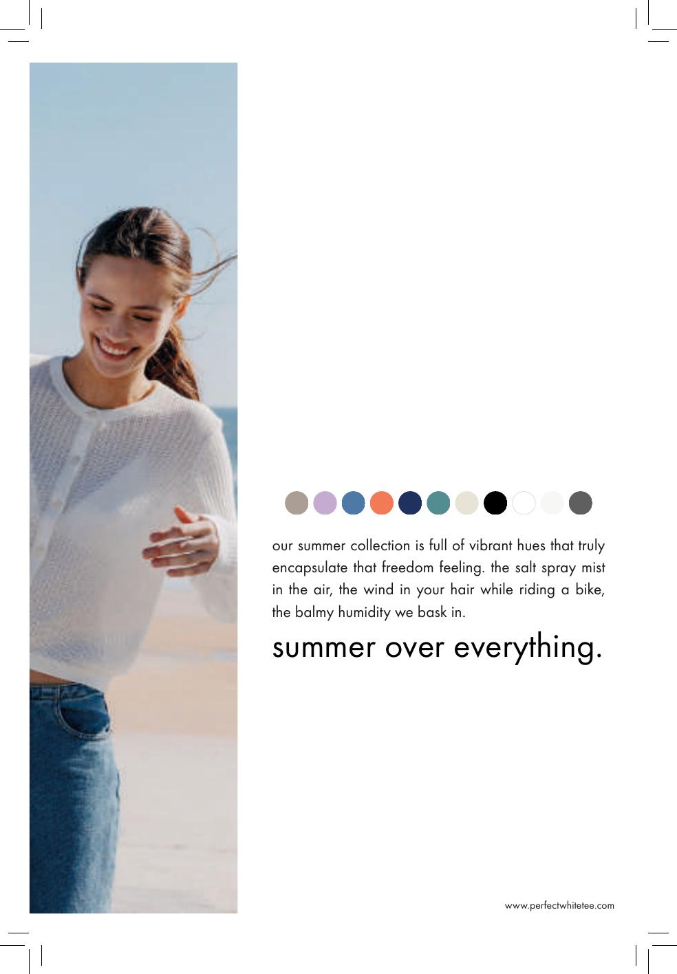 Summer over everything editorial statement spread